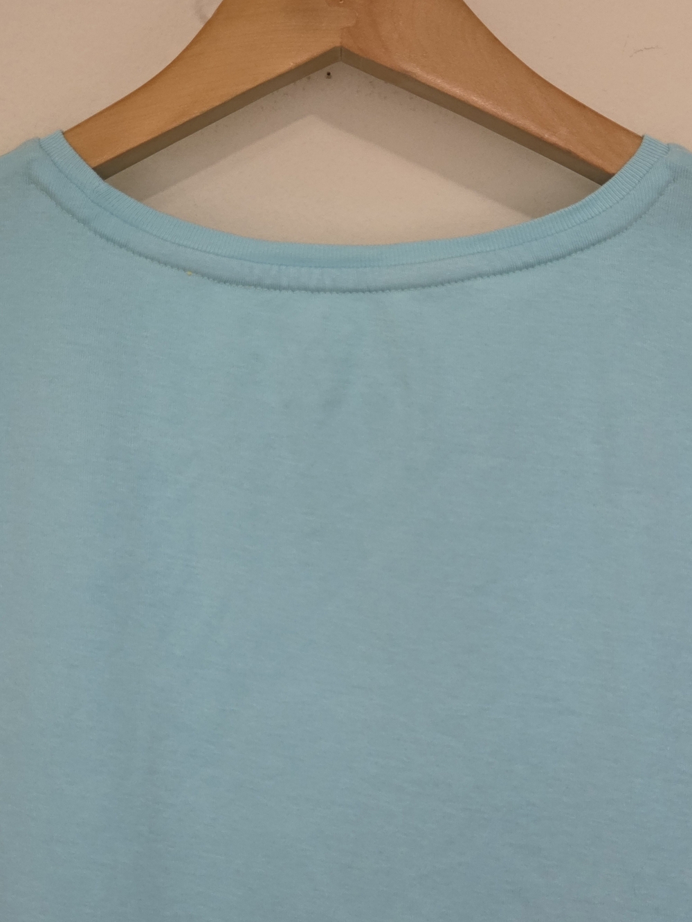 Talbots Pima Crewneck Tee Light Blue - Picture 10 of 14